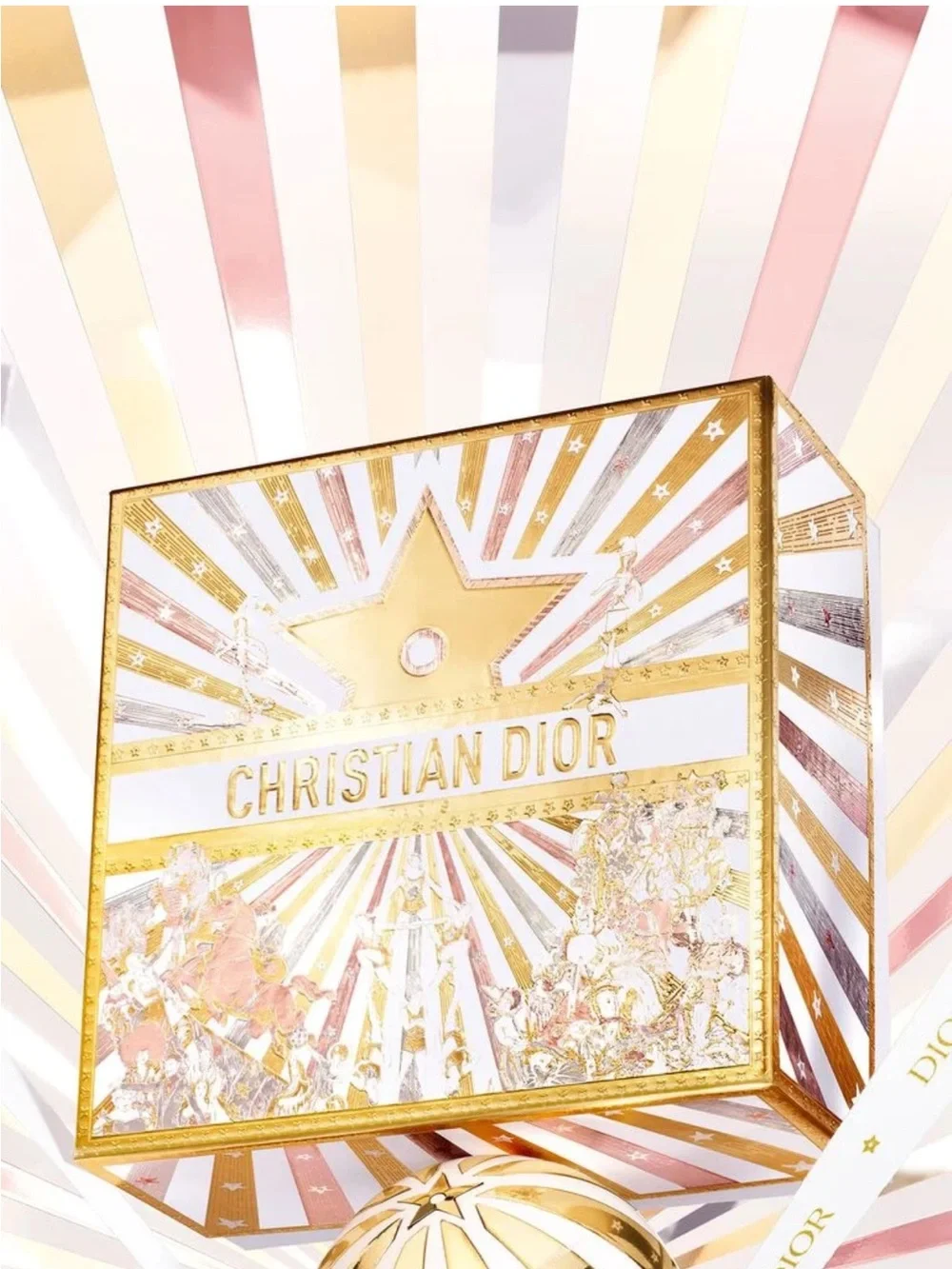 Dior Gold, Pink & Cream Festive Gift Box